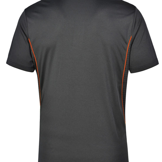 products/POLOS/PS79/Charcoal&Orange/PS79_CharcoalFluoroOrange_Back.jpg
